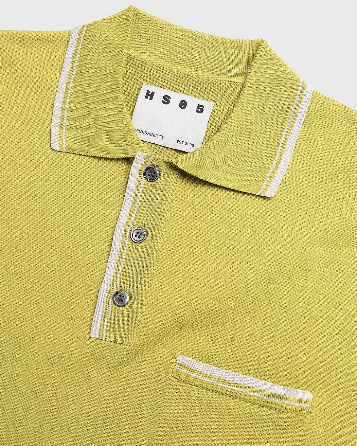 Langaermet Strik Polo Gron