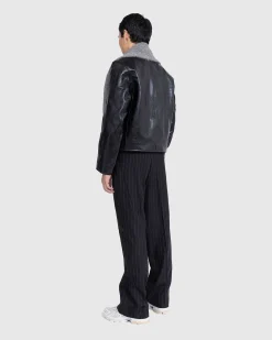 Lant Chino Black Chalk Stripe