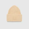 Large Face Logo Beanie Biscuit Beige