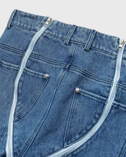 Lata Denim Bukser Bla