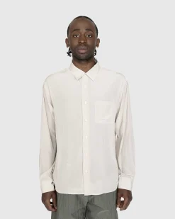 Letvaegts Langaermet Skjorte Beige