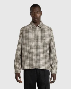 Letvaegts Skjortejakke Brun Plaid