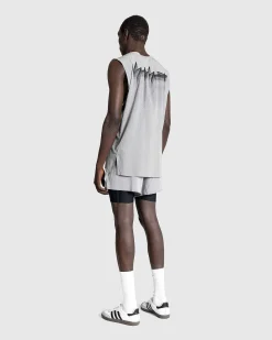 Lobe Short Tights Gra/Sort