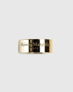 Logo-Graveret Ring Guld