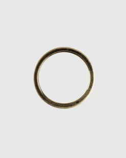 Logo-Graveret Ring Guld
