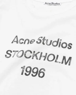 Logo Langaermet T-Shirt Optic White