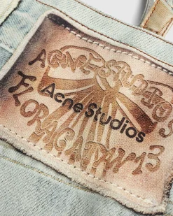 Logo Skulder Mulepose Denim Bla