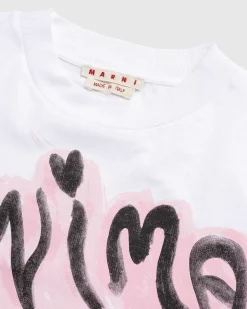 Logo Stripe T-Shirt Lily White