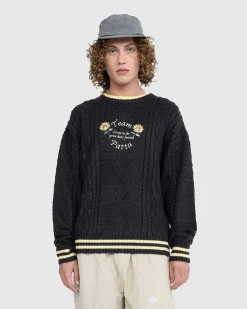Loves You Kabelstrikket Sweater Pirate Black