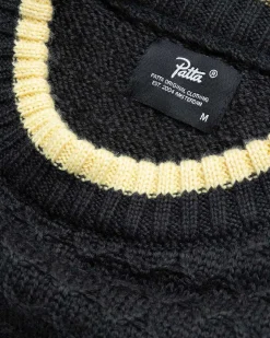 Loves You Kabelstrikket Sweater Pirate Black