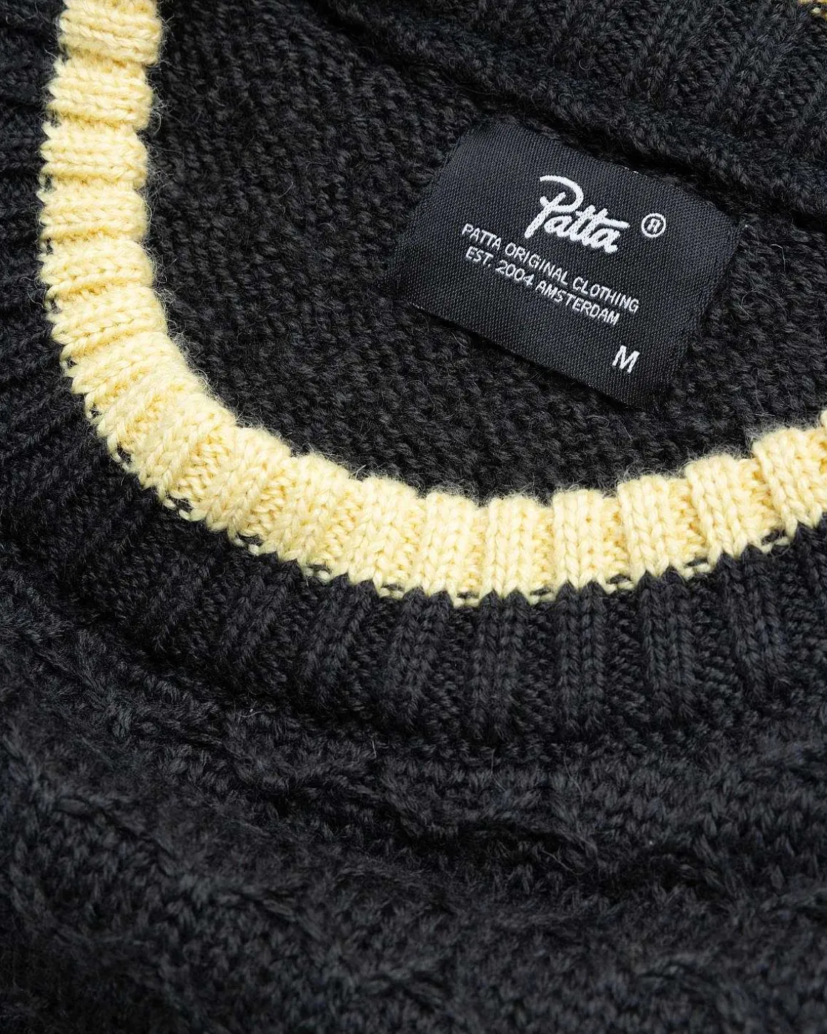 Loves You Kabelstrikket Sweater Pirate Black