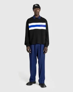 L/S Stripe Shirt Sort