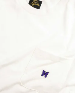 L/S T-Shirt Med Rund Hals Poly Jersey Hvid