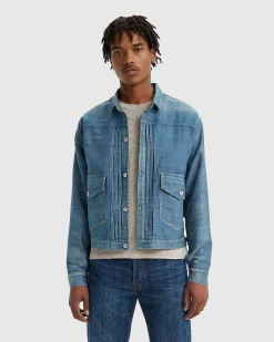 Lvc 1879 Plisseret Blusejakke Indigo Blue