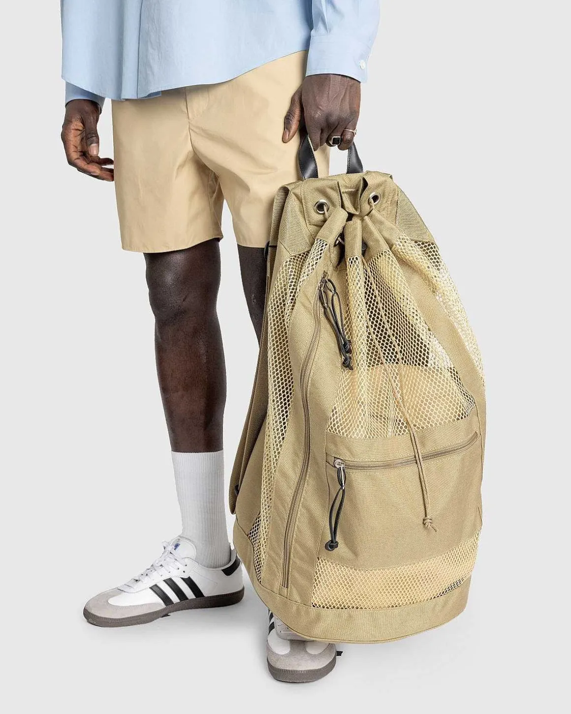 Mesh Stor Rygsaek Lavet Af Aeta Beige