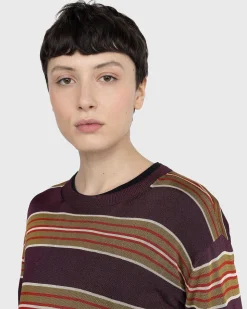 Mias Knit T-Shirt Burgundy