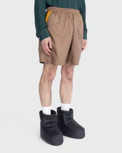 Mix Panel Nylon Shorts Brun/Morkegron