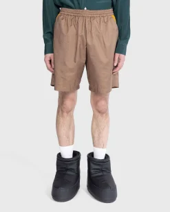 Mix Panel Nylon Shorts Brun/Morkegron