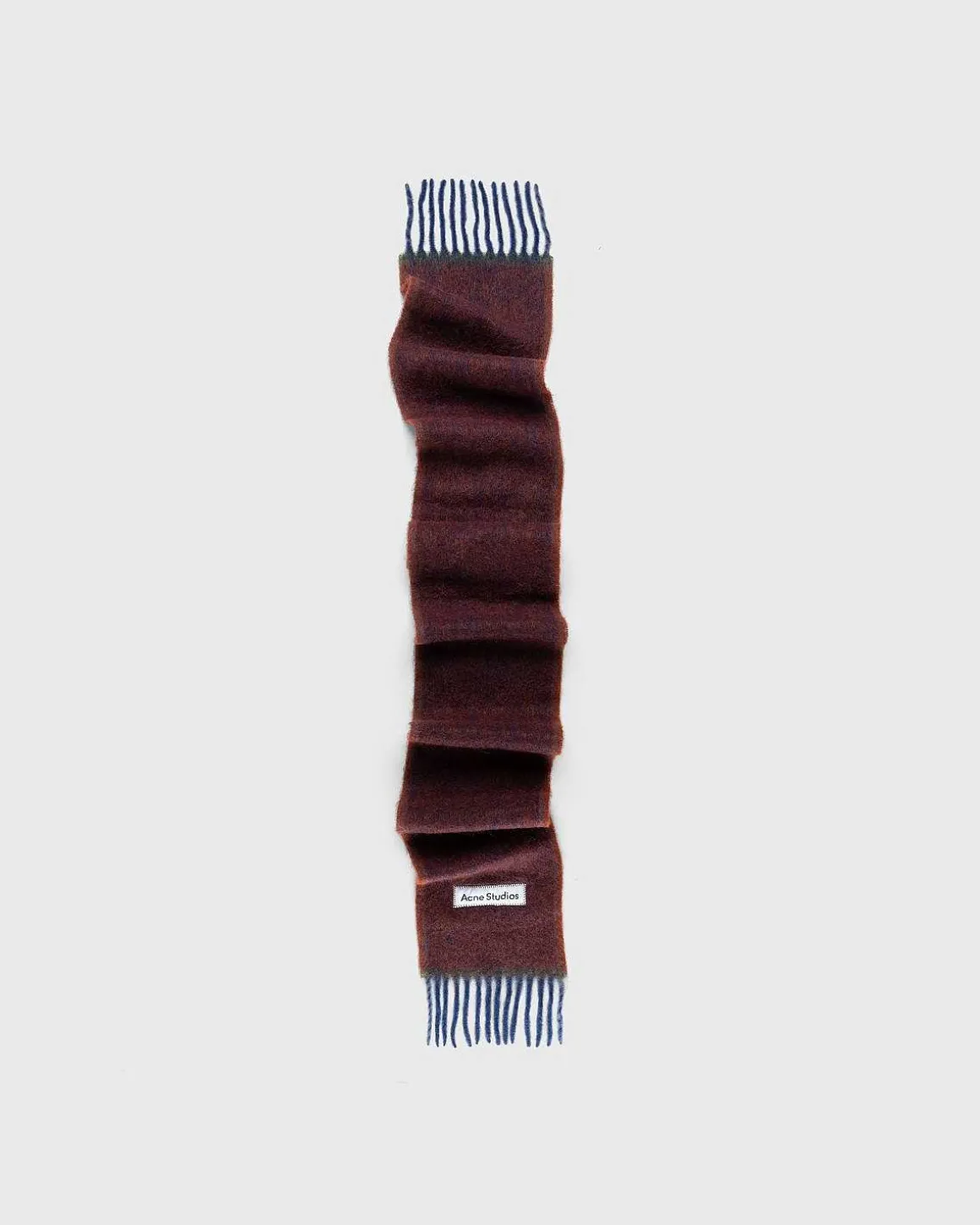 Mohair Uld Frynse Torklaede Brun