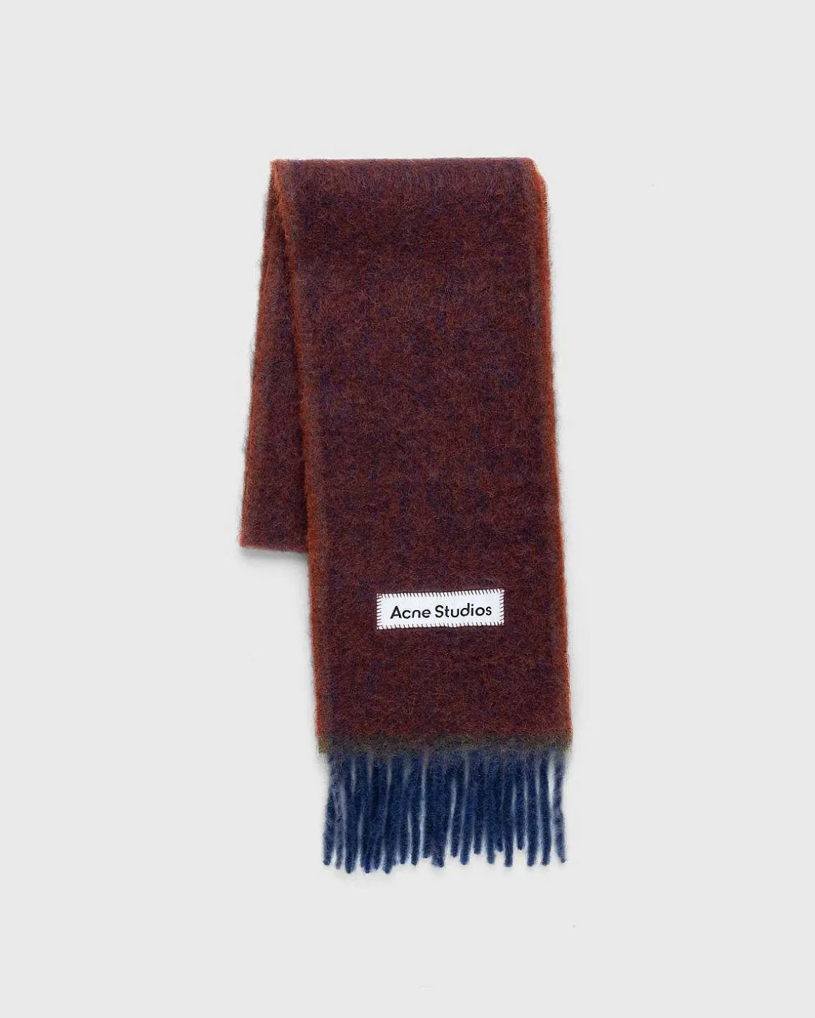 Mohair Uld Frynse Torklaede Brun