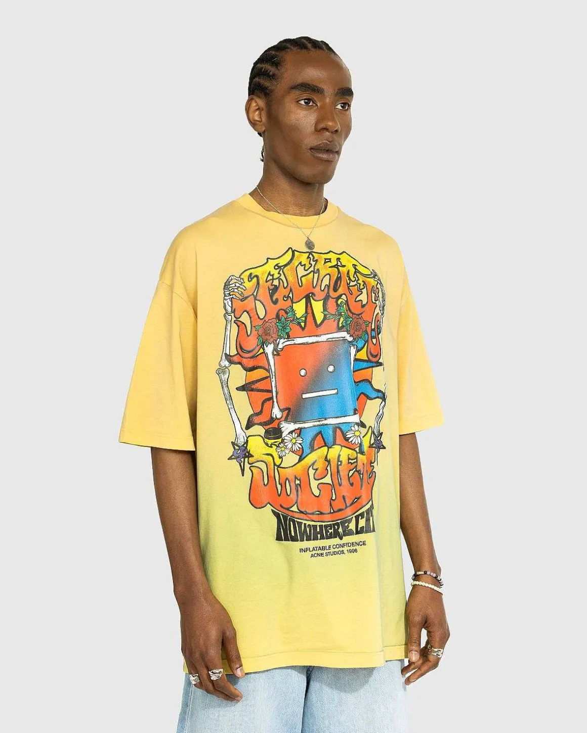 Multi T-Shirt Med Krakket Print