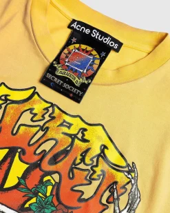 Multi T-Shirt Med Krakket Print