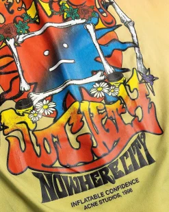 Multi T-Shirt Med Krakket Print