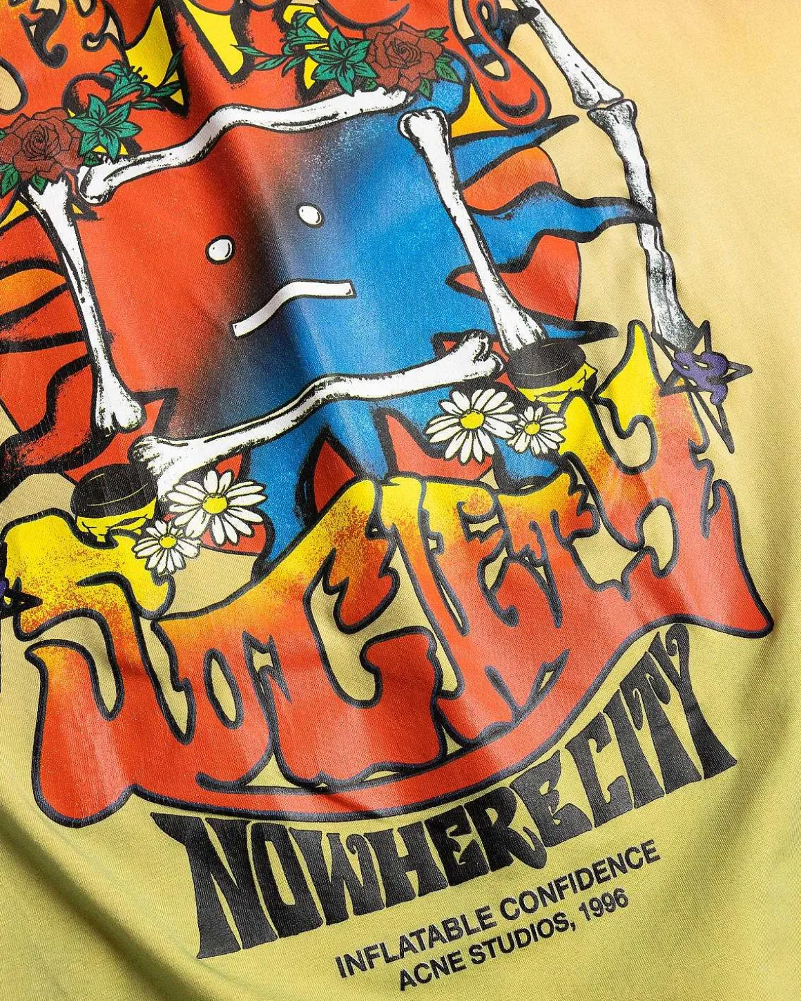 Multi T-Shirt Med Krakket Print