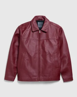 Napa Laederjakke Burgundy