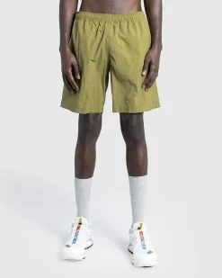 Naturfarvet Nylonshorts Oliven