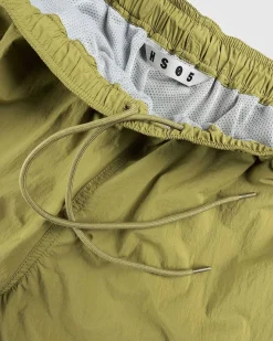 Naturfarvet Nylonshorts Oliven