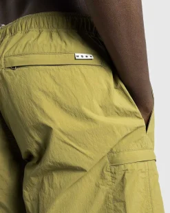 Naturfarvet Nylonshorts Oliven