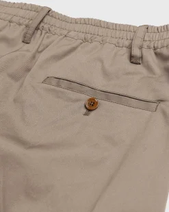 Nem Plisserede Bukser Beige