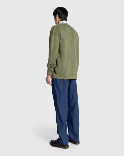 No Problemo Borstet Mohair Cardigan Sort/Oliven