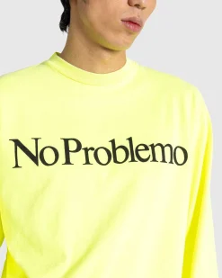 No Problemo Ls Tee Fluoro Gul