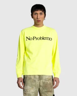 No Problemo Ls Tee Fluoro Gul