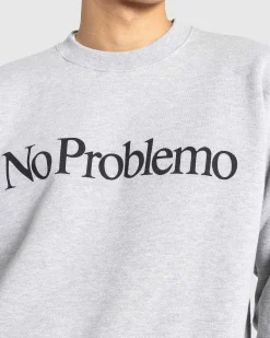No Problemo Sweatshirt Gra Marl