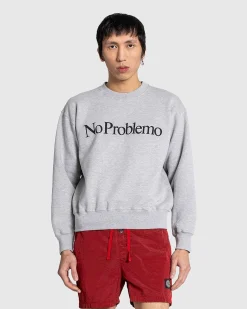 No Problemo Sweatshirt Gra Marl
