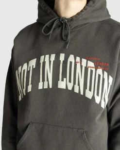 Not In London Fleece-Haettetroje Morkegra
