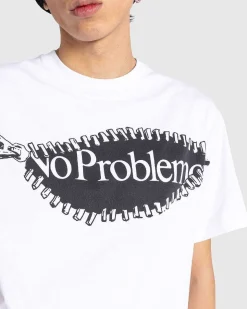 Np Zip Ss Tee Hvid