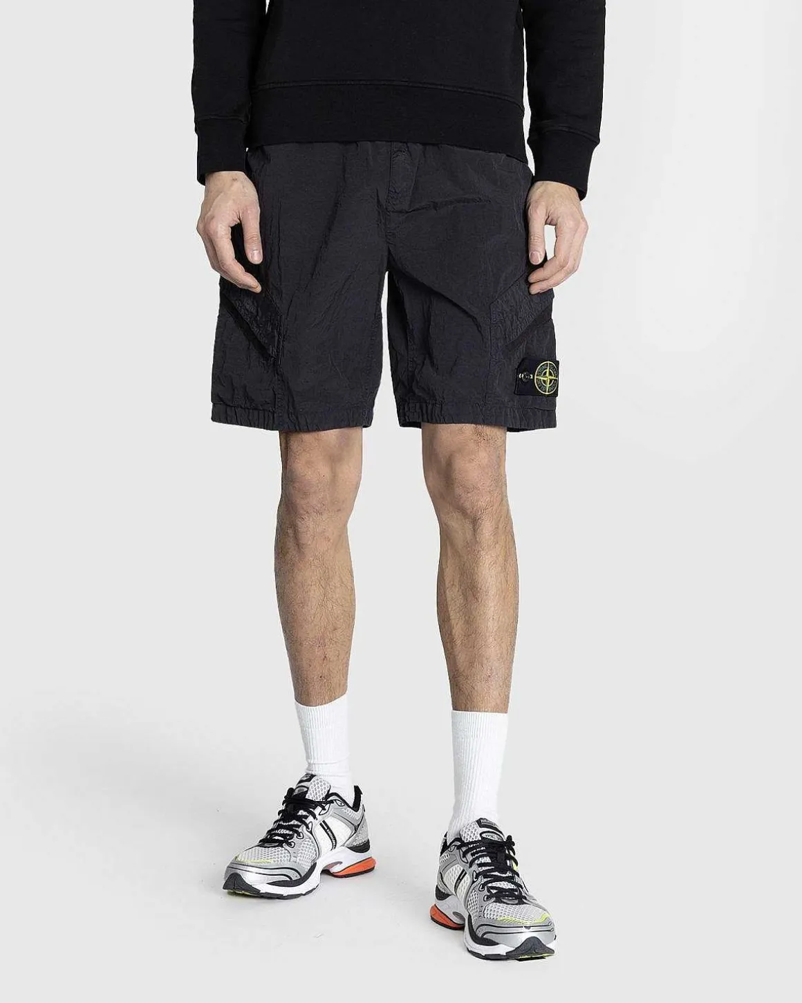Nylon Bermuda Shorts Charcoal