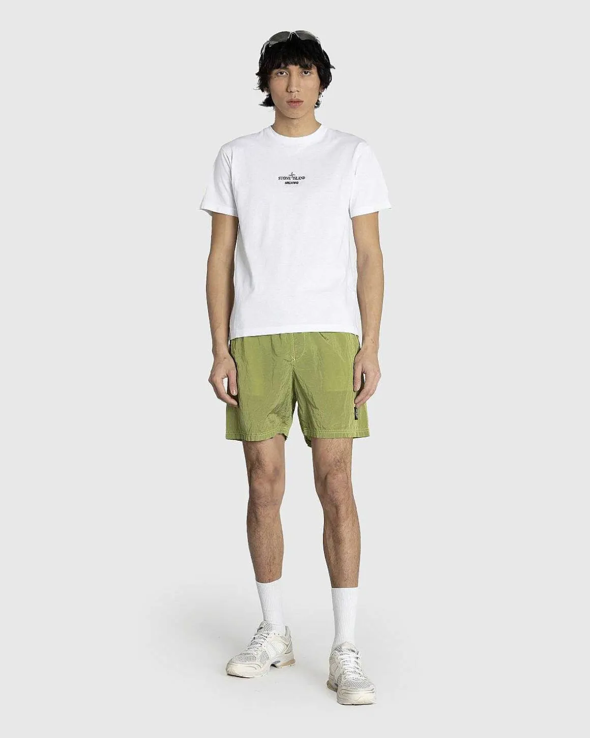 Nylon Metal Badeshorts Citron