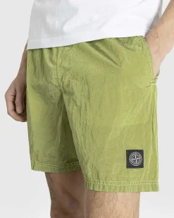Nylon Metal Badeshorts Citron