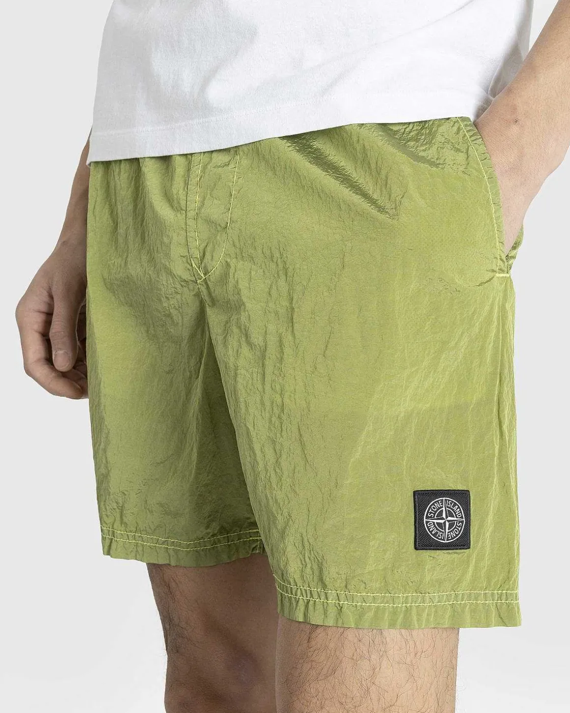 Nylon Metal Badeshorts Citron