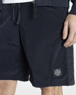 Nylon Metal Badeshorts Marinebla