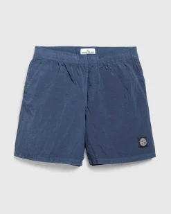 Nylon Metal Badeshorts Morkebla