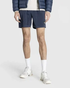 Nylon Metal Badeshorts Morkebla