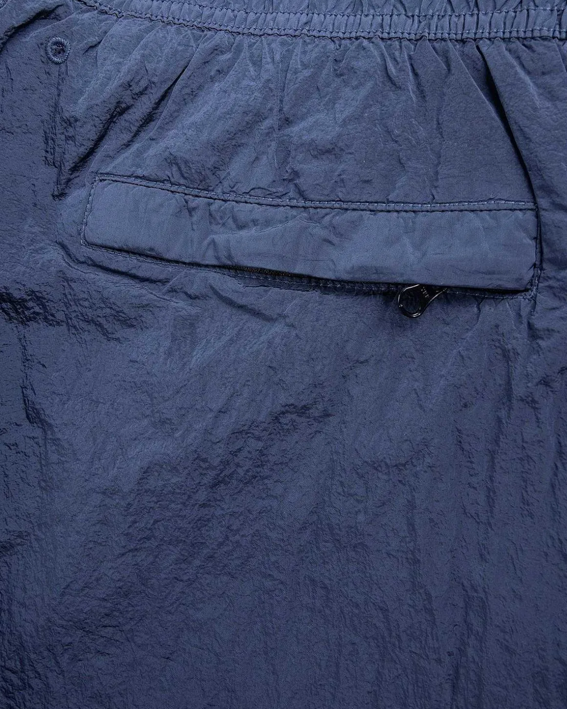 Nylon Metal Badeshorts Morkebla