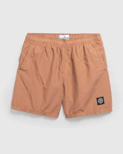 Nylon Metal Badeshorts Rust