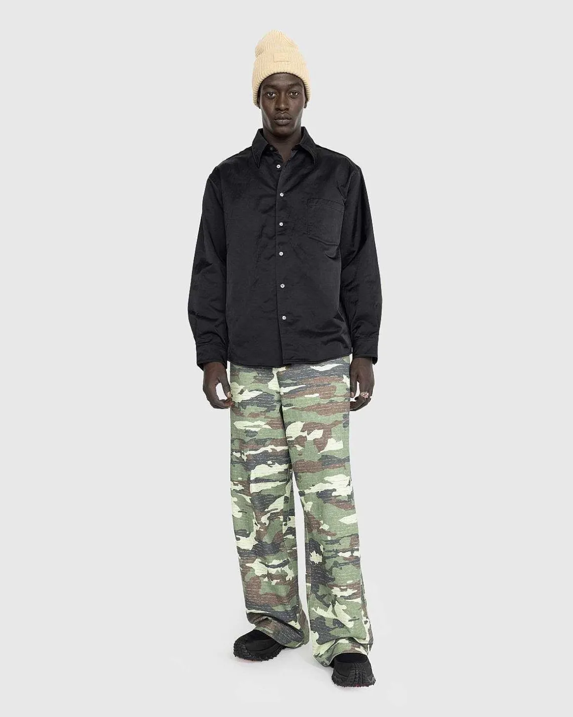Nylon Overshirt Sort